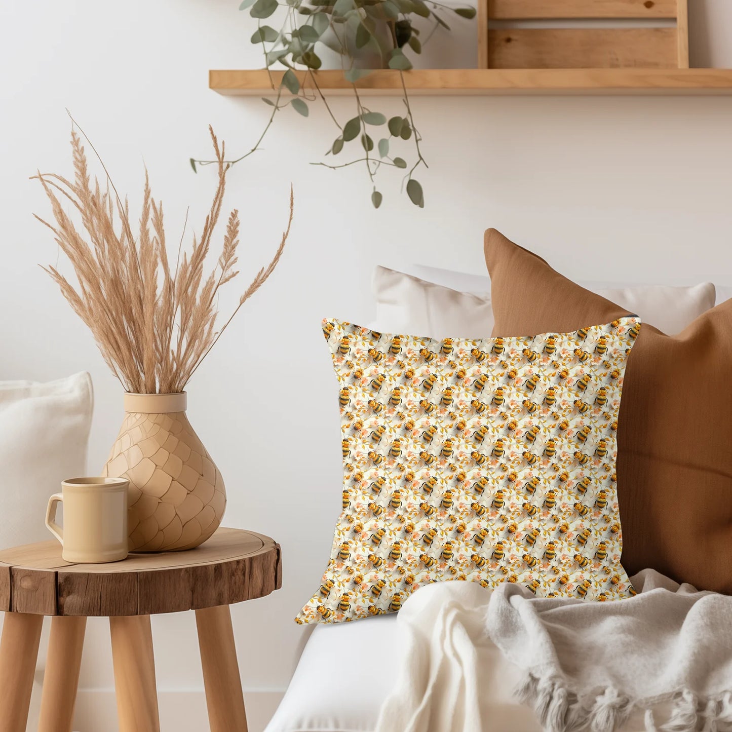 Tissu au mètre 446 3d fleur abeille - Disponible en 9 matières - Vendu par multiple de 50 cm