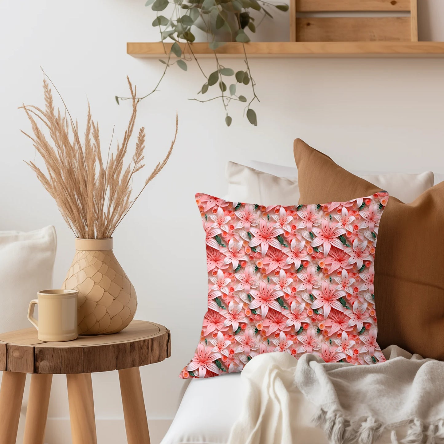 Tissu au mètre 449 3d fleur lys - Disponible en 9 matières - Vendu par multiple de 50 cm