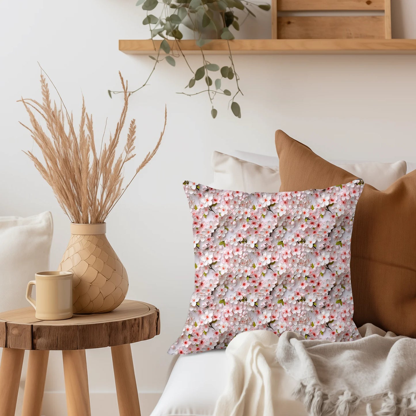 Tissu au mètre 451 3d fleur de cerisier - Disponible en 9 matières - Vendu par multiple de 50 cm