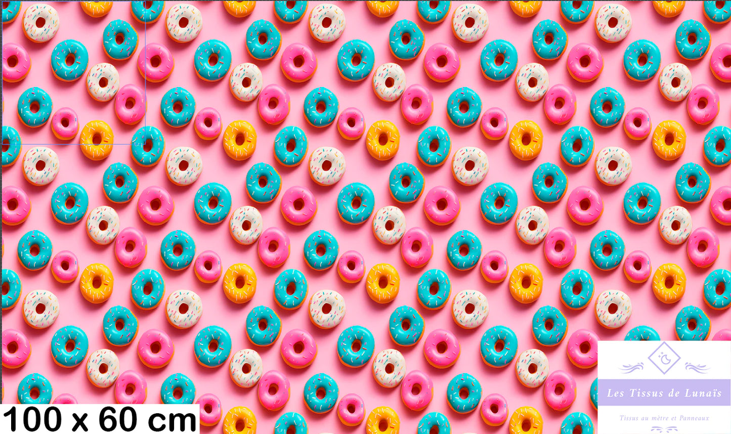 Tissu au mètre 452 3d macaron - Disponible en 9 matières - Vendu par multiple de 50 cm