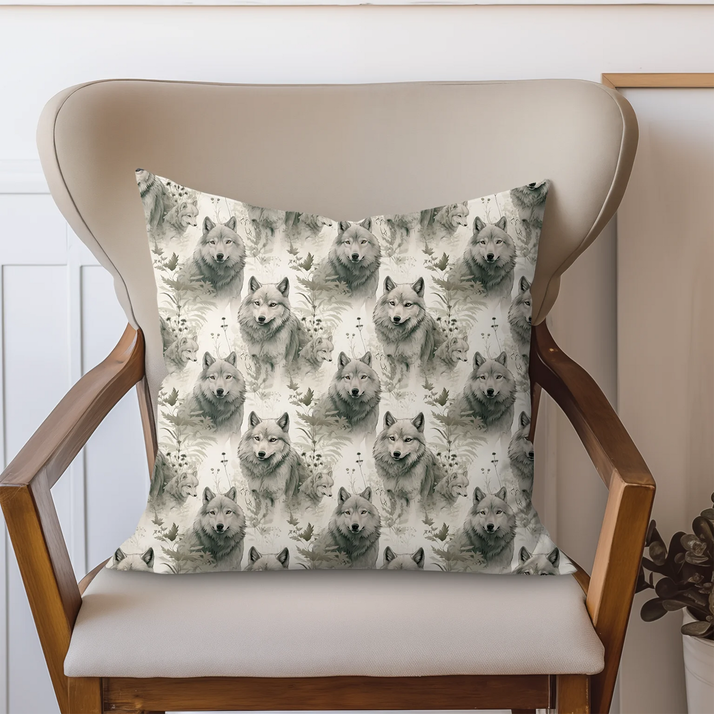 Tissu au mètre 46 loups - Disponible en 9 matières - Vendu par multiple de 50 cm