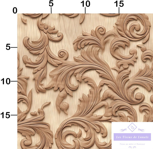 Tissu au mètre 462 3d texture matière - Disponible en 9 matières - Vendu par multiple de 50 cm