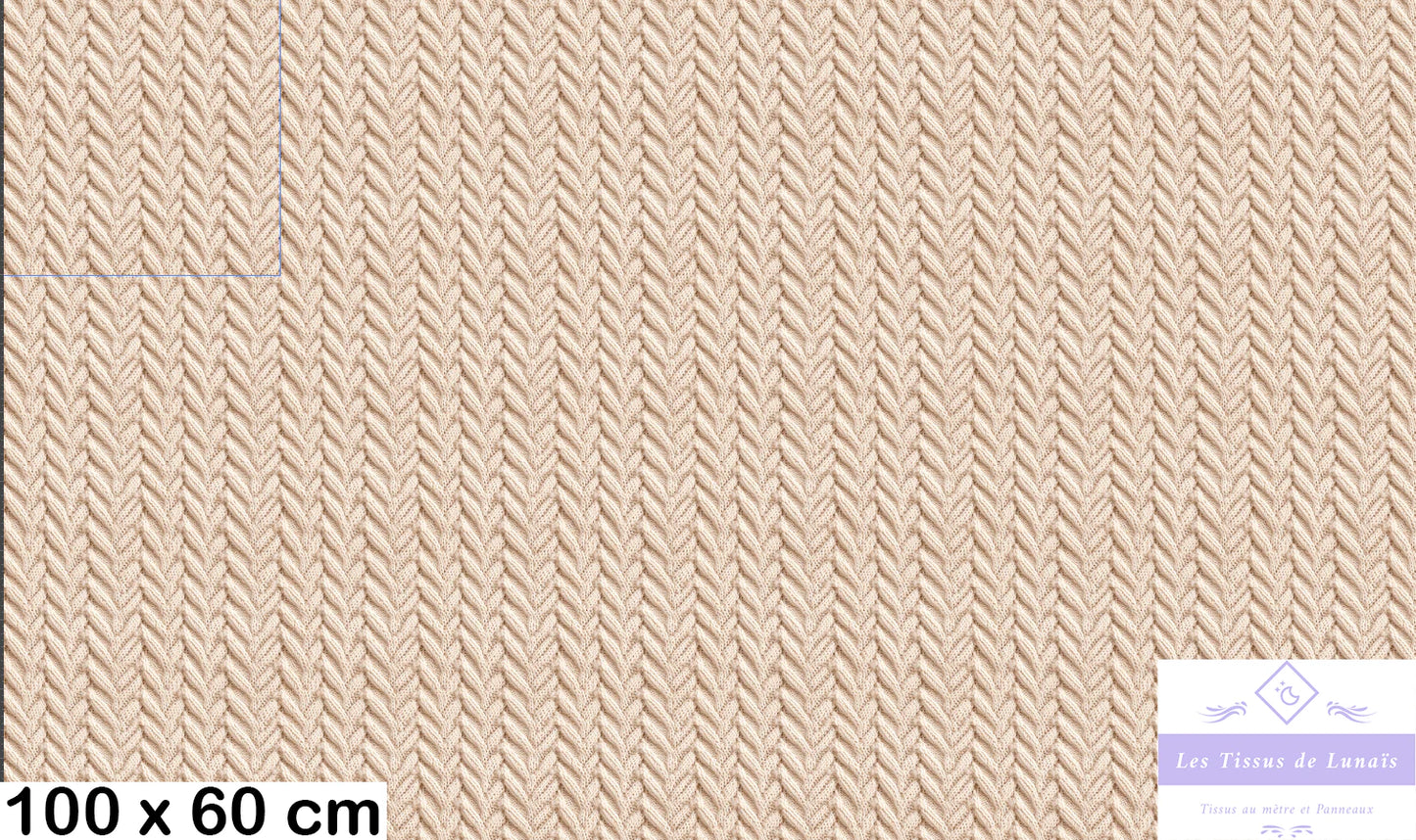 Tissu au mètre 465 3d texture matière - Disponible en 9 matières - Vendu par multiple de 50 cm
