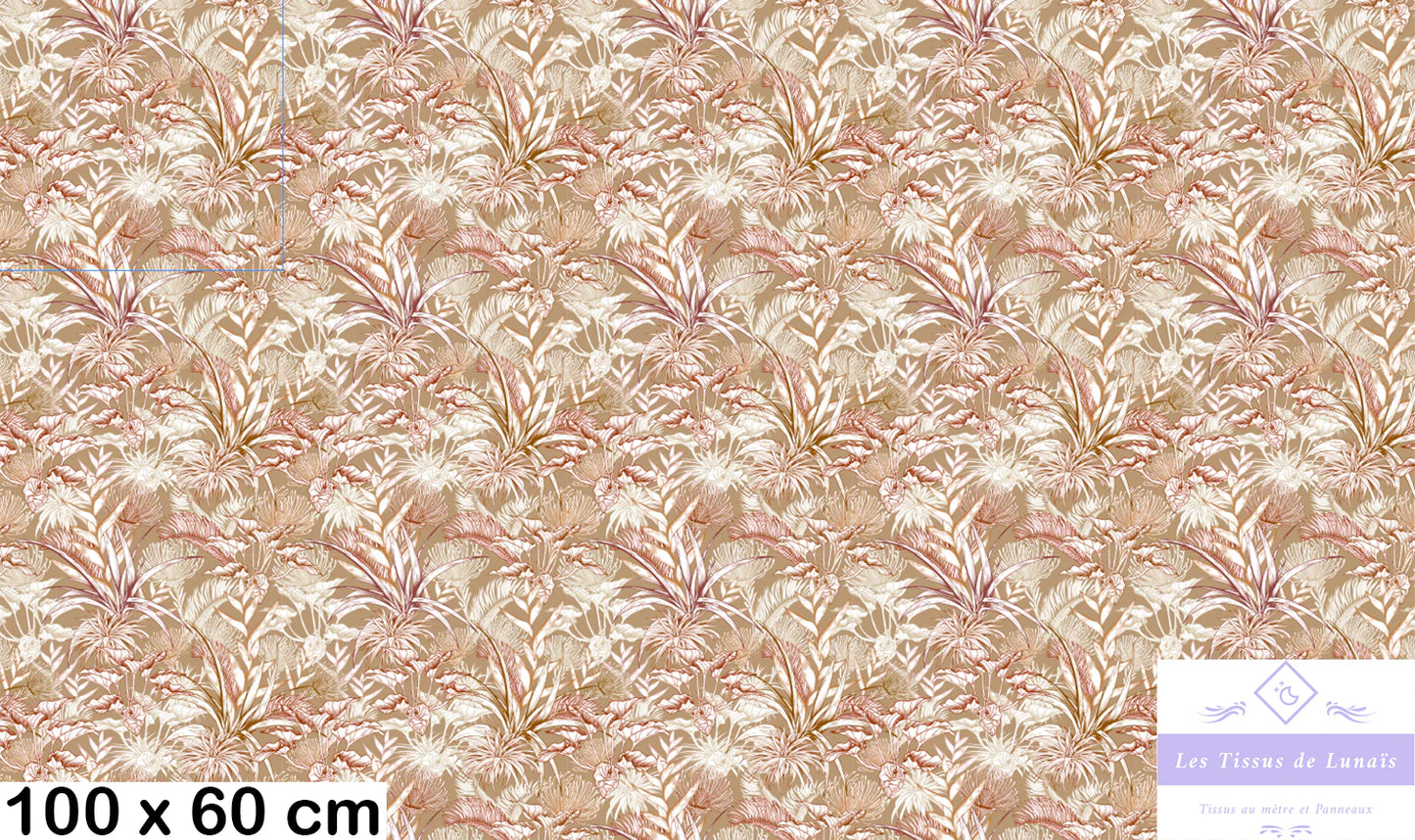 Tissu 467 feuillage luxuriant au mètre - Disponible en 9 matières - Vendu par multiple de 50 cm