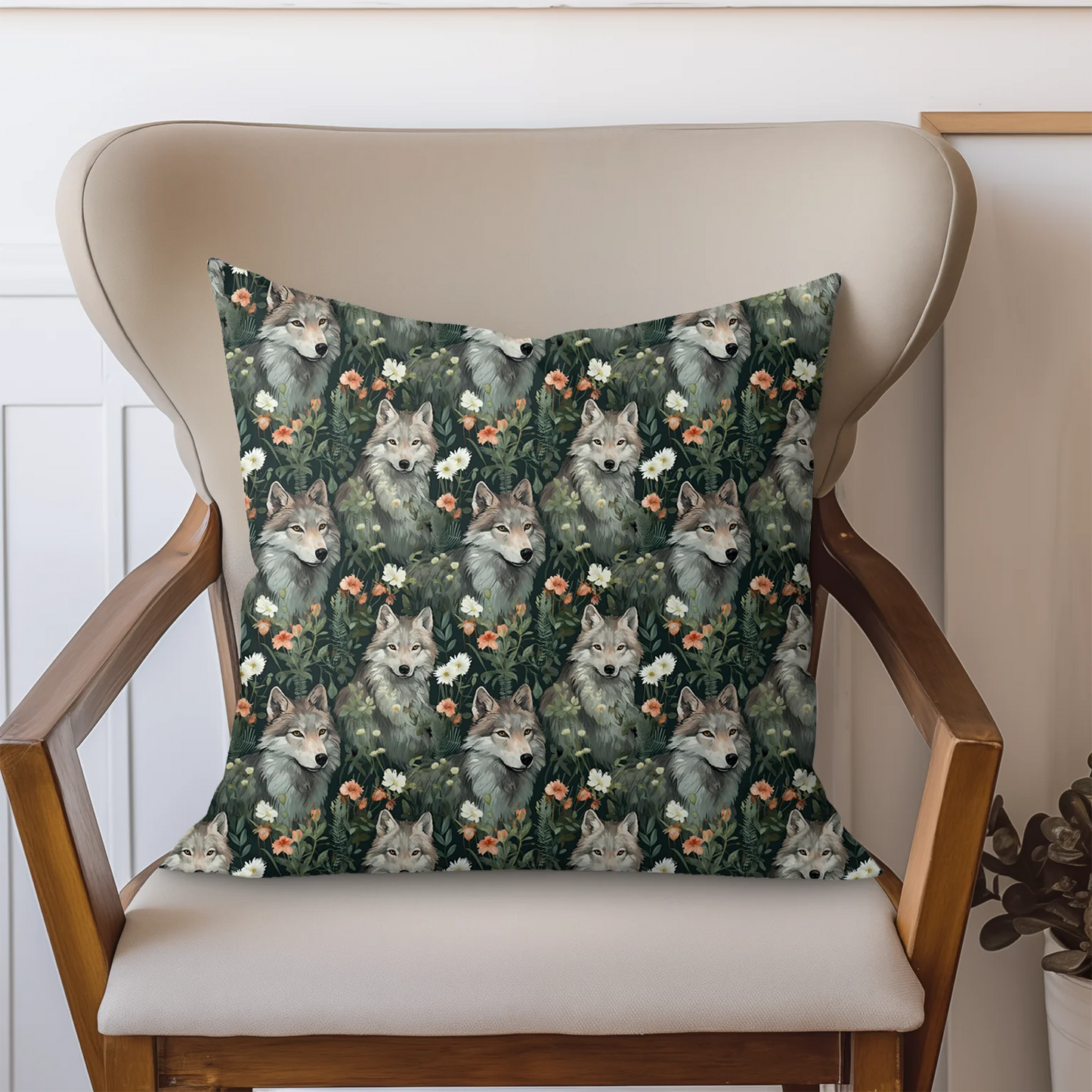 Tissu au mètre 47 loups - Disponible en 9 matières - Vendu par multiple de 50 cm