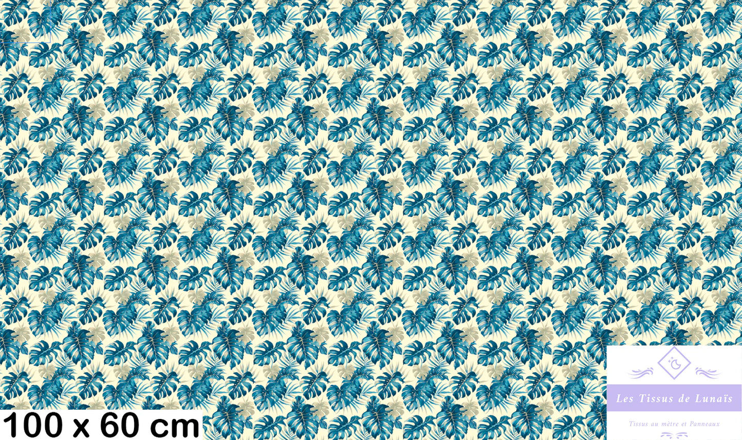 Tissu 470 feuillage luxuriant au mètre - Disponible en 9 matières - Vendu par multiple de 50 cm