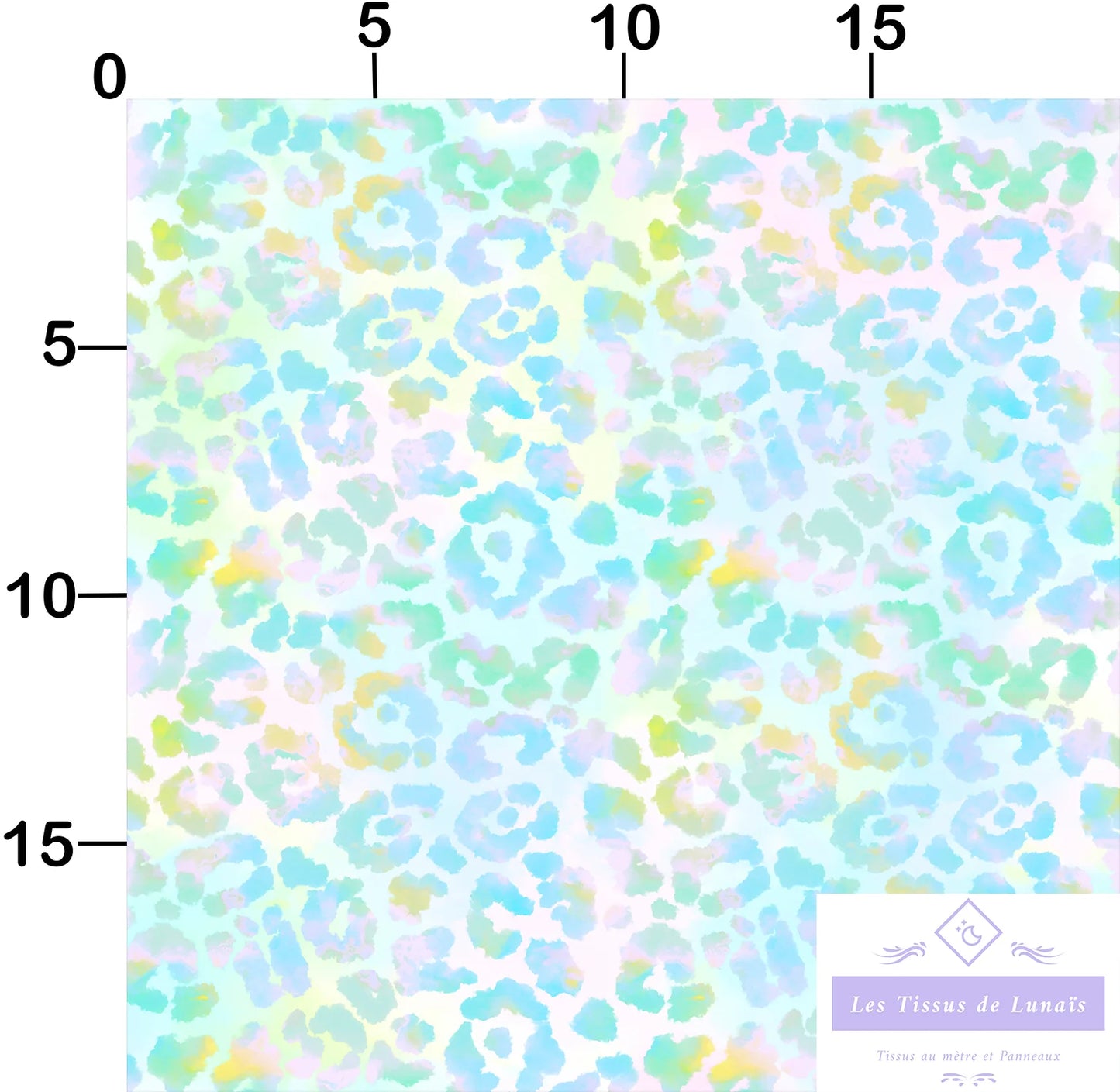 Tissu 474 leopard pastel au mètre - Disponible en 9 matières - Vendu par multiple de 50 cm