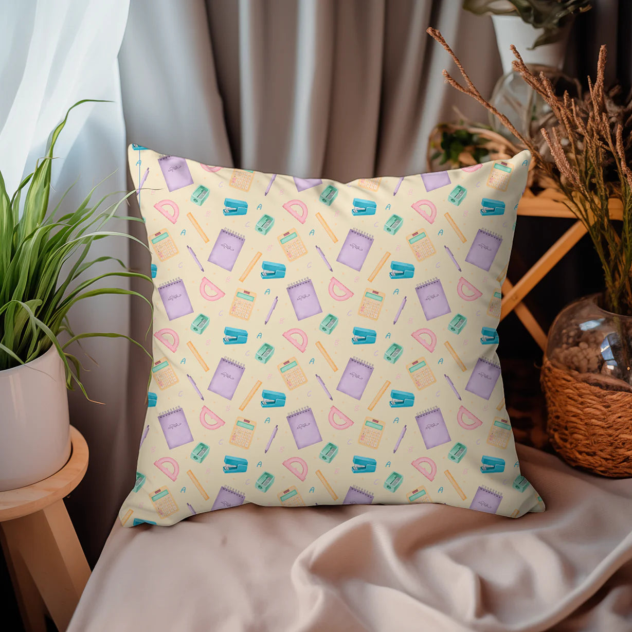 Tissu 480 école, scolaire, maîtresse, maître, ATSEM, au mètre - Disponible en 9 matières - Vendu par multiple de 50 cm
