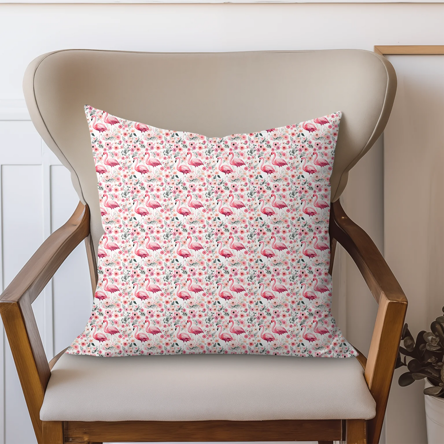 Tissu au mètre 49 flamant rose - Disponible en 9 matières - Vendu par multiple de 50 cm