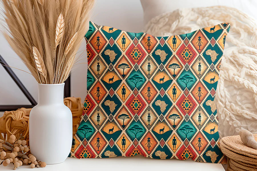 Tissu 490 au mètre ethnique – Motif africain – Style wax
🌅 Paysage savane – Arbres acacias – Silhouettes d’animaux - Disponible en 9 matières - Vendu par multiple de 50 cm