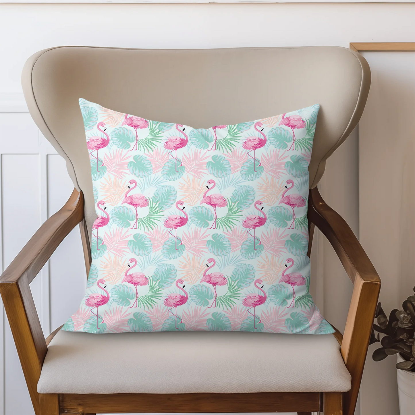 Tissu au mètre 50 flamant rose - Disponible en 9 matières - Vendu par multiple de 50 cm