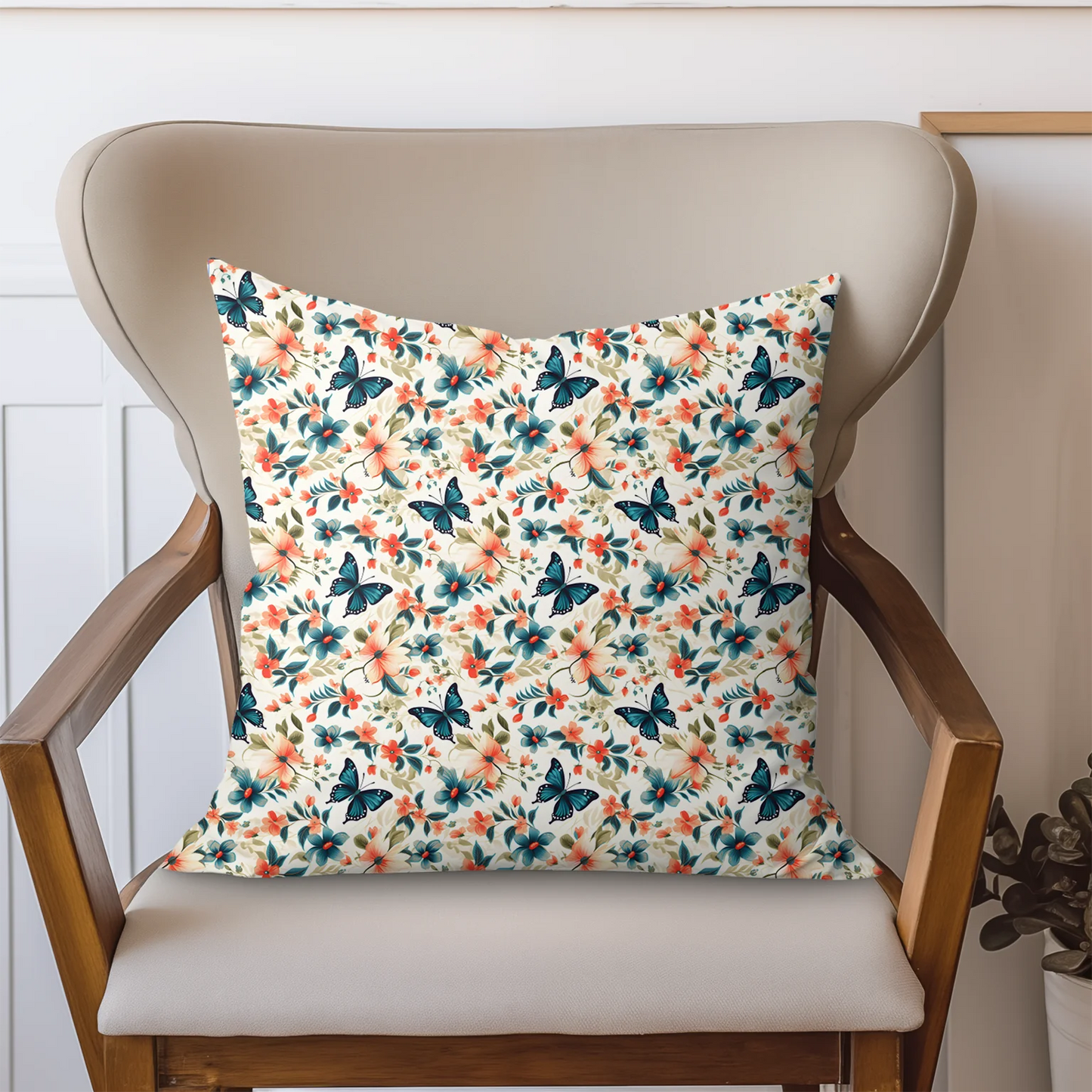 Tissu au mètre 59 papillons - Disponible en 9 matières - Vendu par multiple de 50 cm