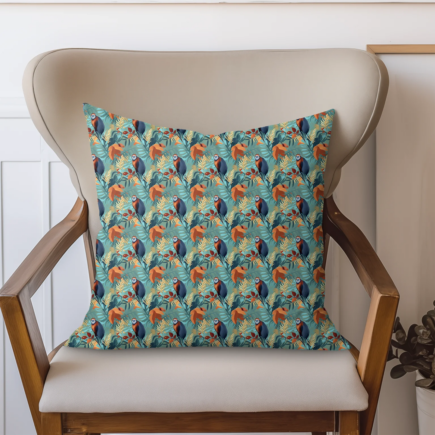 Tissu au mètre 60 singes - Disponible en 9 matières - Vendu par multiple de 50 cm