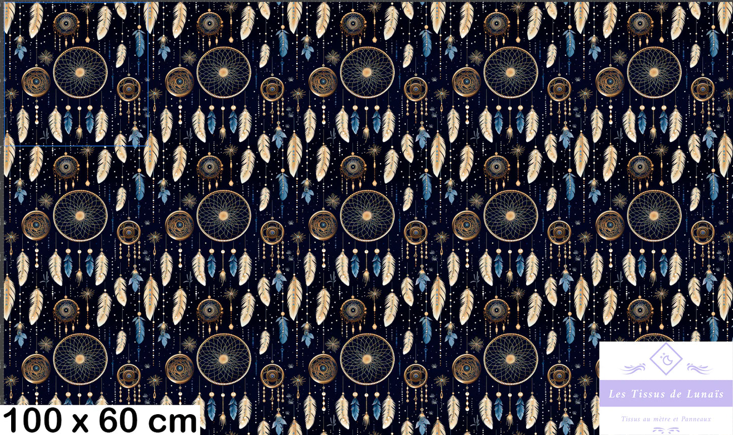 Tissu au mètre 67 attrape rêve - Disponible en 9 matières - Vendu par multiple de 50 cm