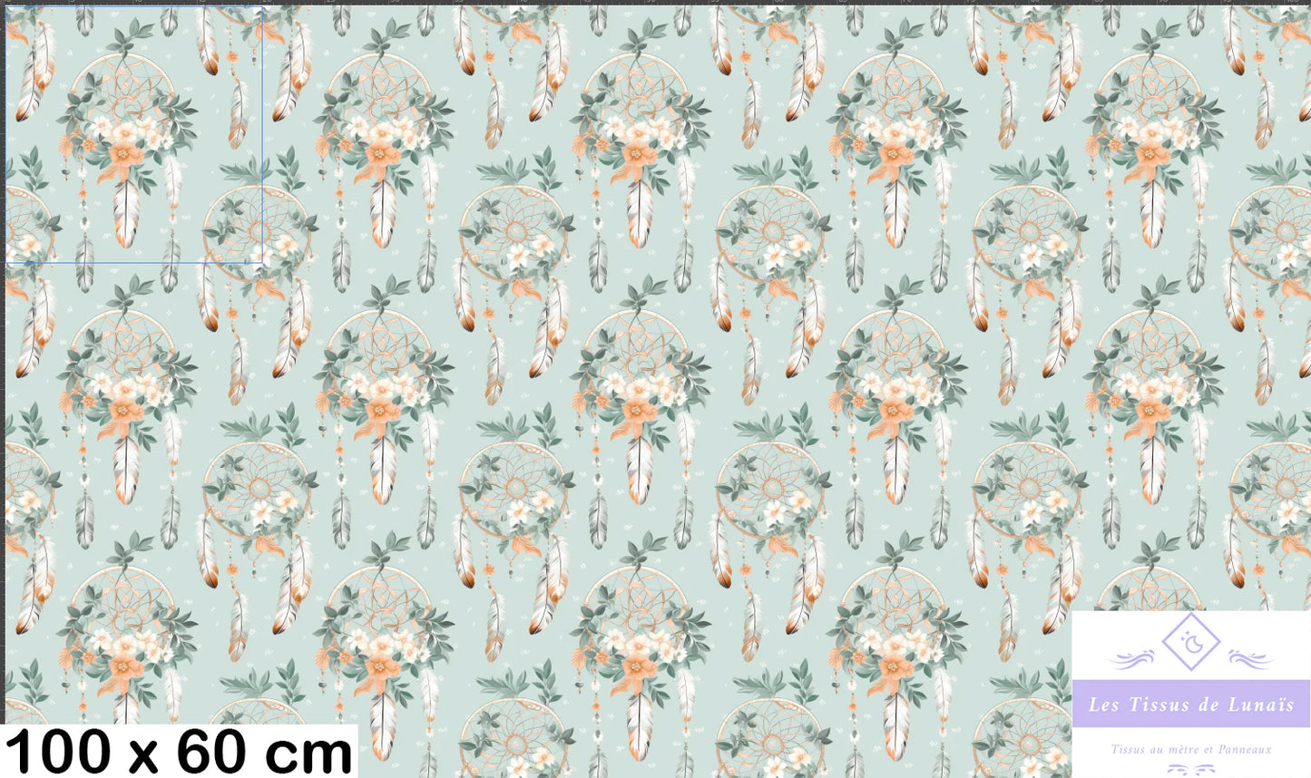 Tissu au mètre 69 attrape rêve - Disponible en 9 matières - Vendu par multiple de 50 cm