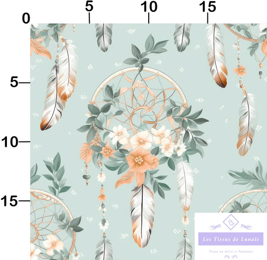 Tissu au mètre 69 attrape rêve - Disponible en 9 matières - Vendu par multiple de 50 cm