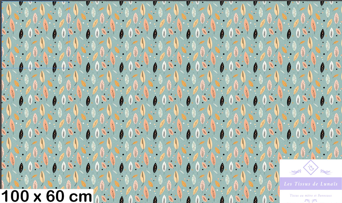 Tissu au mètre 70 boho - Disponible en 9 matières - Vendu par multiple de 50 cm