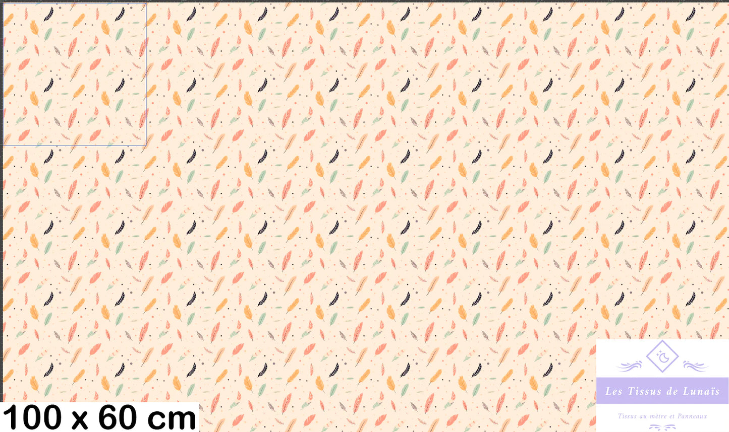 Tissu au mètre 71 boho - Disponible en 9 matières - Vendu par multiple de 50 cm
