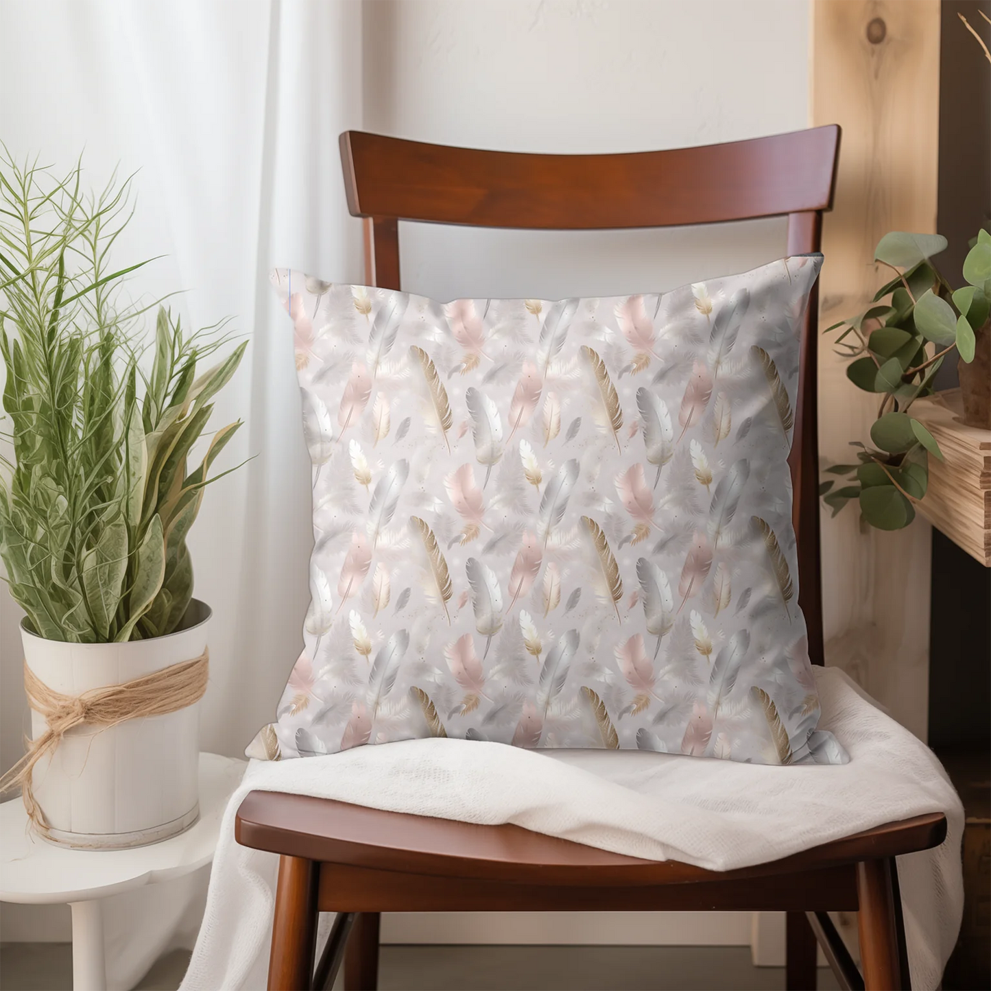 Tissu au mètre 73 plumes - Disponible en 9 matières - Vendu par multiple de 50 cm