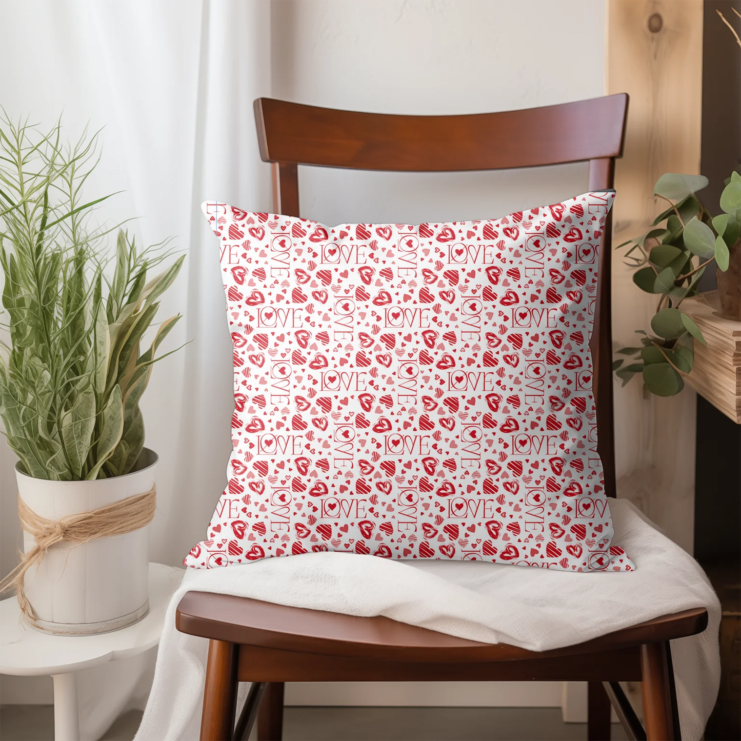 Tissu au mètre 78 love cœur mariage amour - Disponible en 9 matières - Vendu par multiple de 50 cm