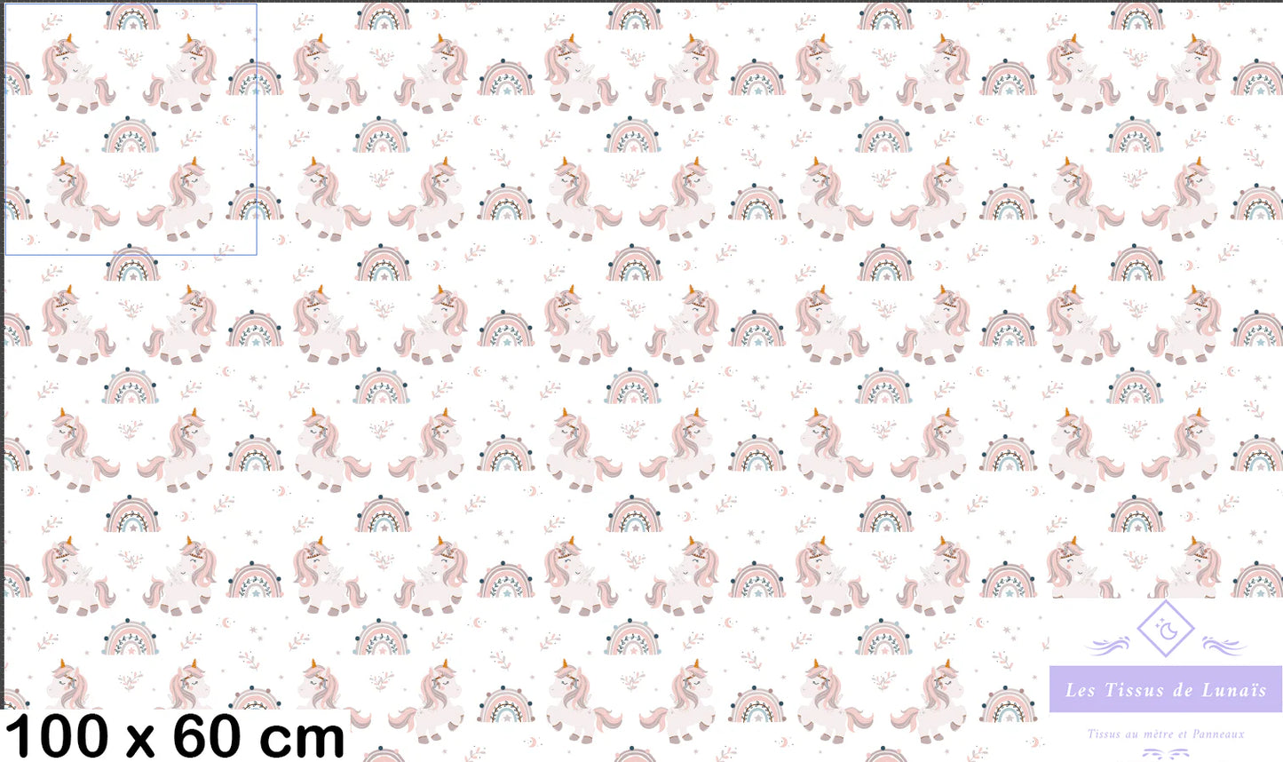 Tissu au mètre 84 enfant fille - Disponible en 9 matières - Vendu par multiple de 50 cm