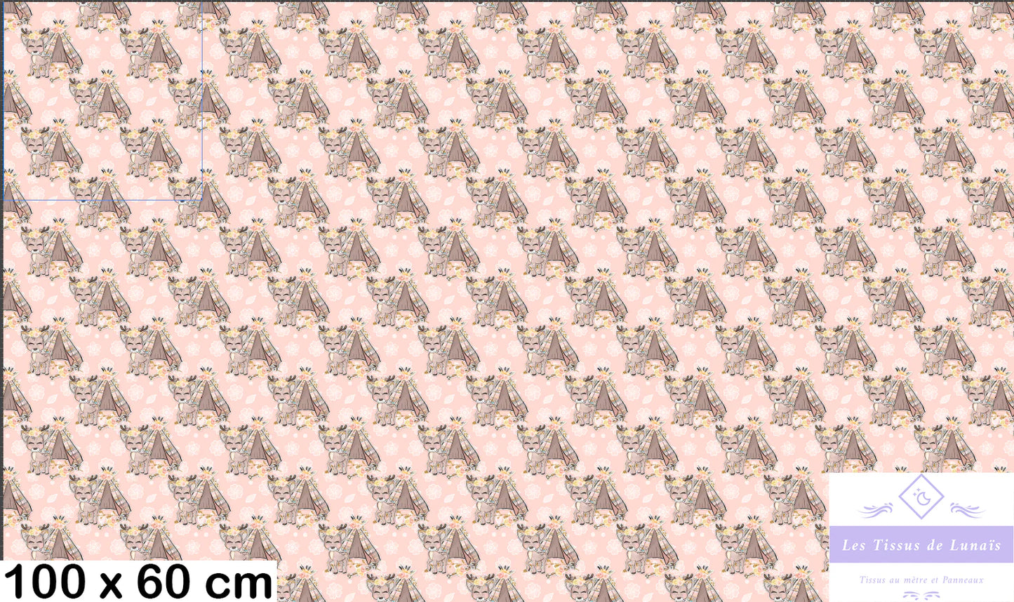 Tissu au mètre 85 enfant fille - Disponible en 9 matières - Vendu par multiple de 50 cm