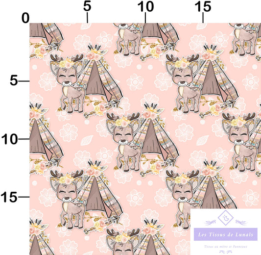 Tissu au mètre 85 enfant fille - Disponible en 9 matières - Vendu par multiple de 50 cm