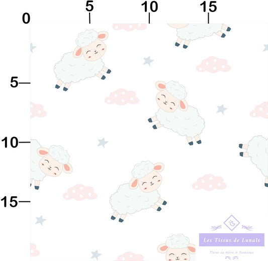 Tissu au mètre 87 enfant fille - Disponible en 9 matières - Vendu par multiple de 50 cm