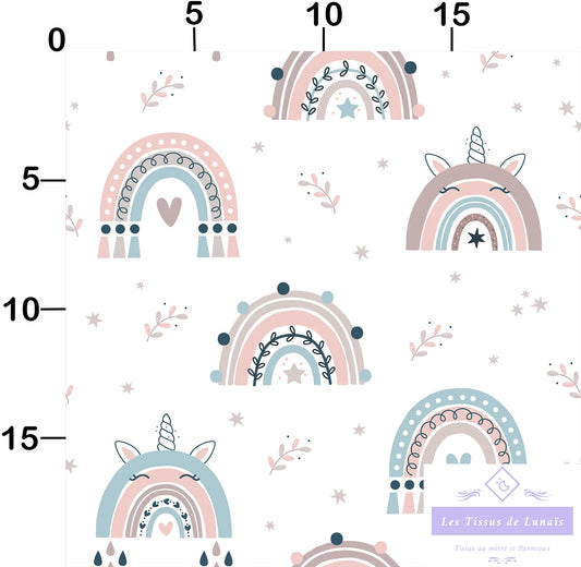 Tissu au mètre 88 enfant fille - Disponible en 9 matières - Vendu par multiple de 50 cm