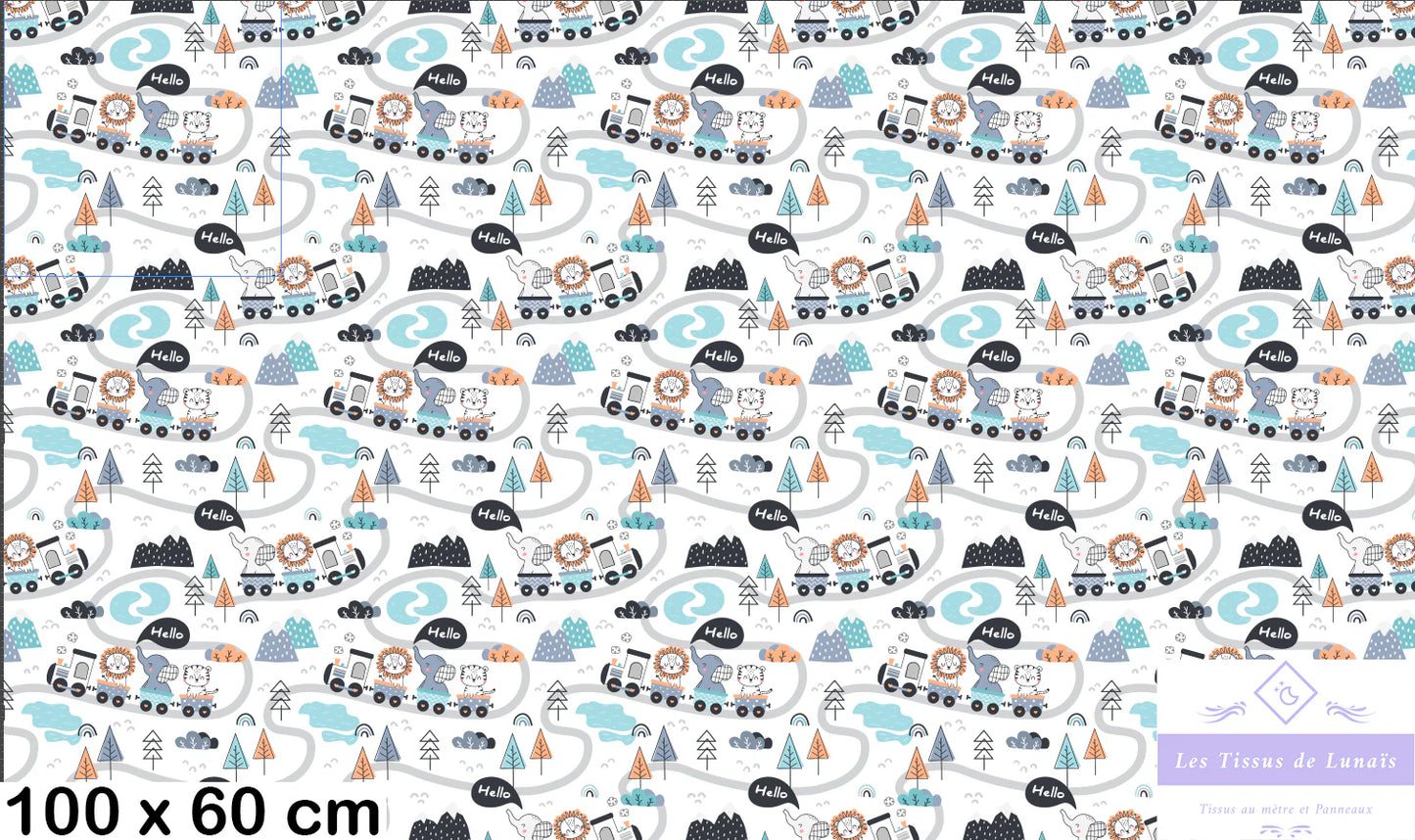 Tissu au mètre 91 enfant garçon - Disponible en 9 matières - Vendu par multiple de 50 cm