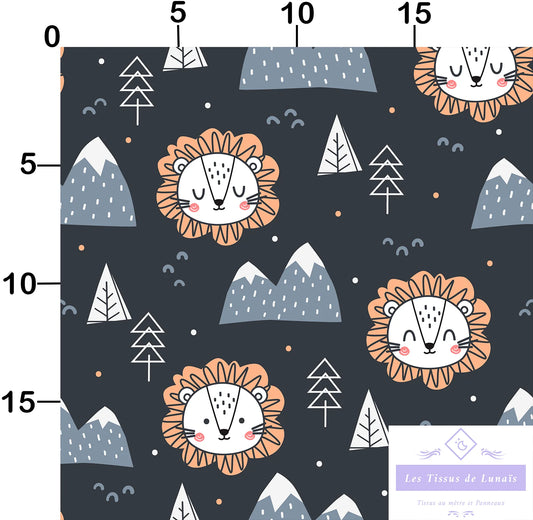 Tissu au mètre 93 enfant garçon - Disponible en 9 matières - Vendu par multiple de 50 cm