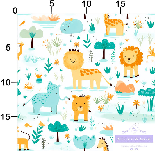 Tissu au mètre 94 enfant garçon - Disponible en 9 matières - Vendu par multiple de 50 cm