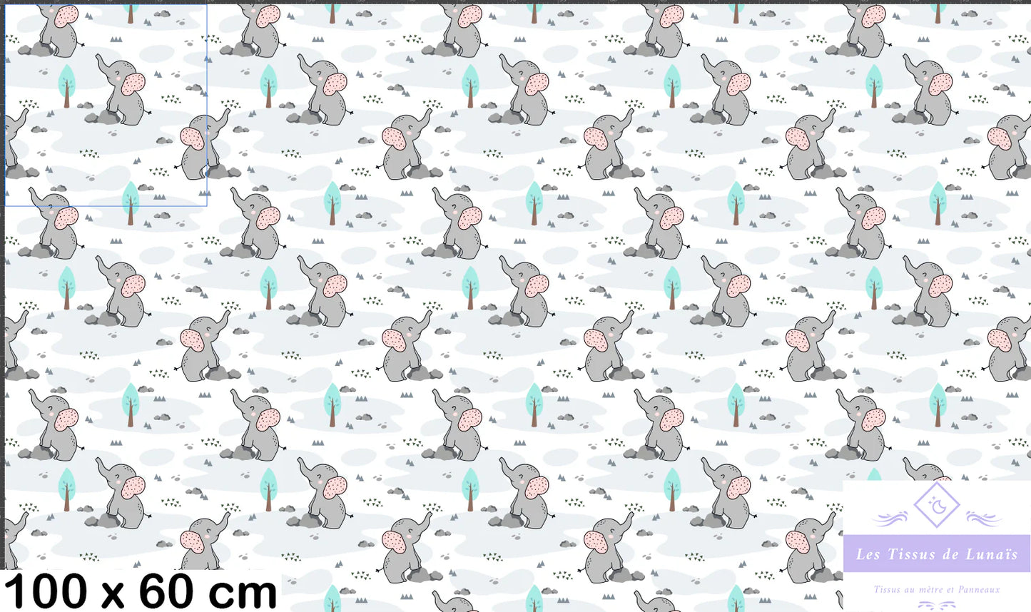 Tissu au mètre 96 enfant garçon - Disponible en 9 matières - Vendu par multiple de 50 cm